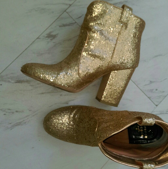 Laurence Dacade gold glitter booties - Picture 2 of 2